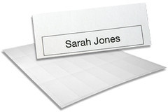 Papieren inserts voor onze kunststof herbruikbare naambadges (36 vel A4)